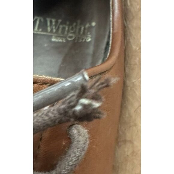ET Wright Shoes Mens 11B Brown Leather Split Split Toe Breather Derby Dress main image 5